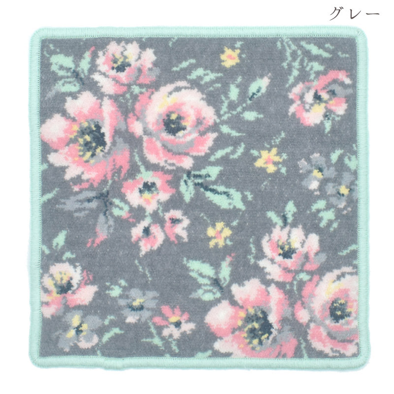 116-51011 ローズソフィア シェニール織 ハンカチ