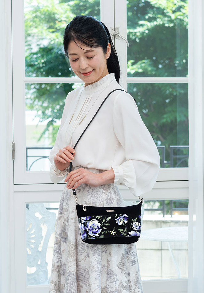 Enjeau(アーンジョー)：ローズソフィア 2way ショルダーバッグ