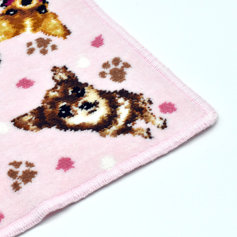 Enjeau(アーンジョー)：チワワ(ピンク) ハンカチ ※ネコポス便発送