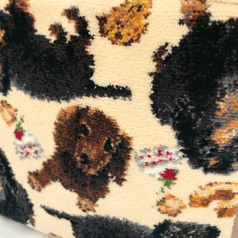 犬柄トートバッグ