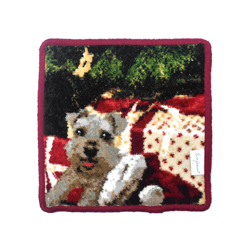 プードル 20cm ハンカチ ミドルサイズ