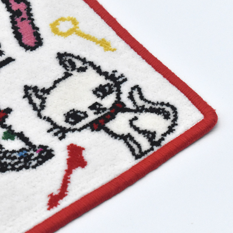 【限定品】猫 花柄 トレンチコート 内藤ルネ コラボ 40 RUNE 内藤ルネ × アーンジョー：アイテム ハンカチ 23cm ※ネコポス便