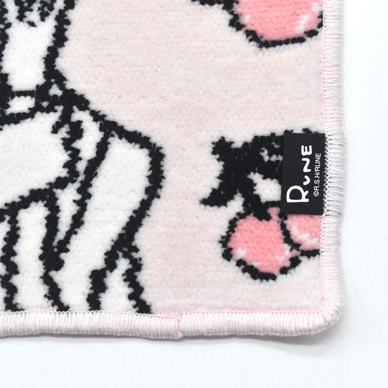 RUNE 内藤ルネ × アーンジョー：チェリーと少女 ハンカチ 23cm