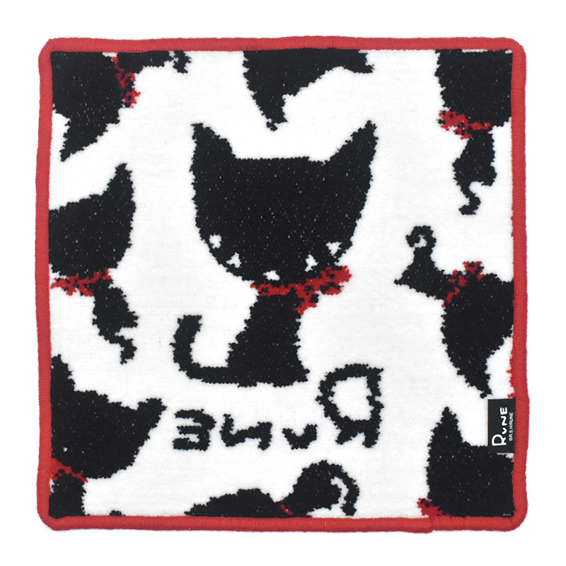 ネコチ isabelle boinot × fog linen work 猫のハンカチ・バッグ｜ハンカチ