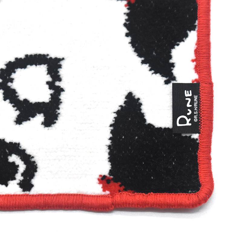 RUNE 内藤ルネ × アーンジョー：クロネコ ハンカチ 23cm ※ネコポス便