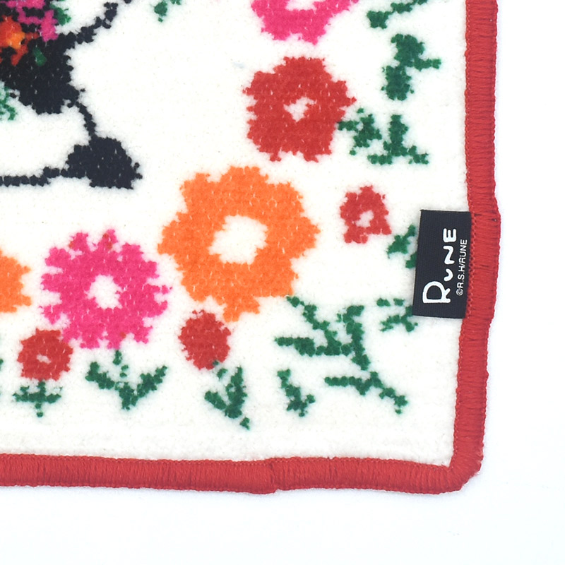 584-51-1u パンダフラワー 内藤ルネ シェニール織 ハンカチ