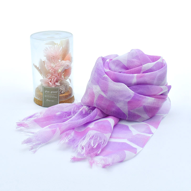 z217_7312set ボトルフラワー  ショール ギフトセット