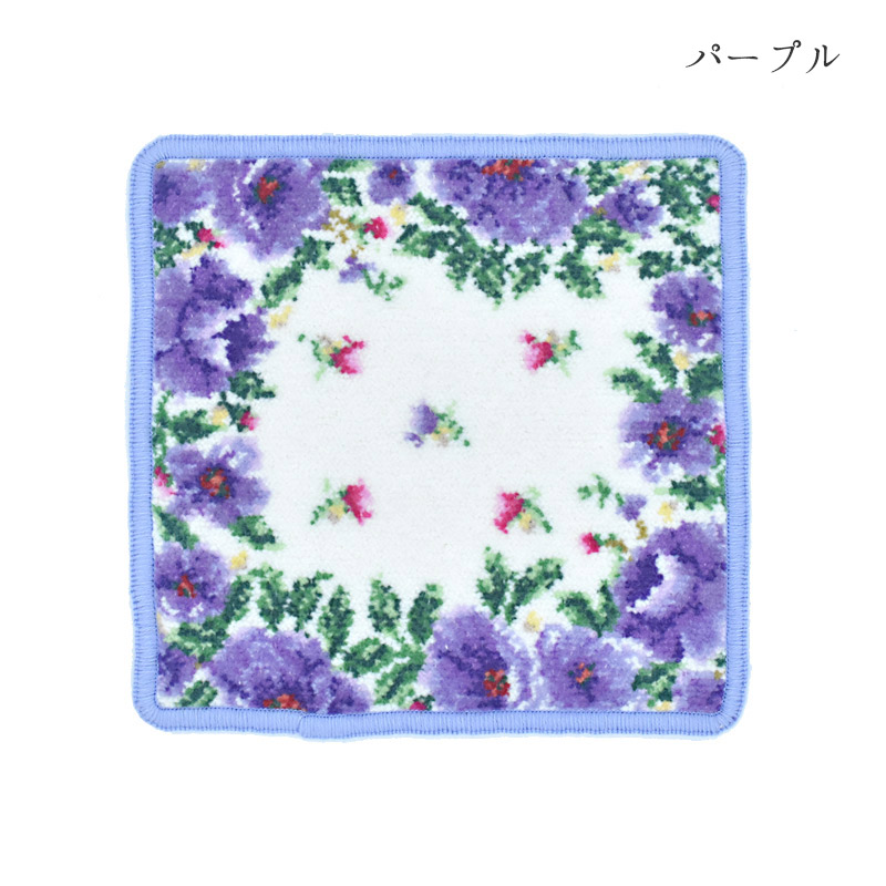 361-51-10 リース ロマンティックローズ ミニハンカチ