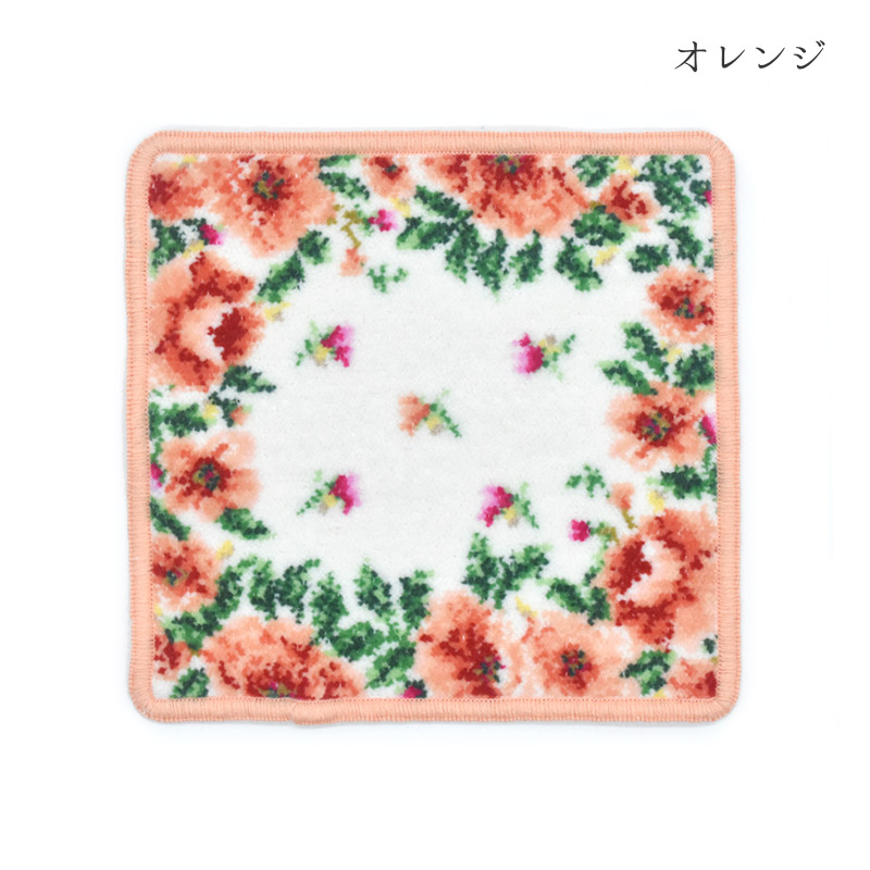 361-51-10 リース ロマンティックローズ ミニハンカチ